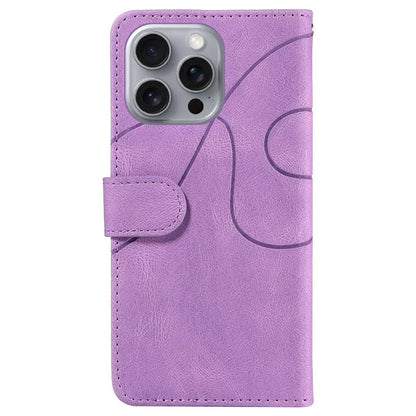 KT Leather Series-1 For iPhone 16 Pro Max Case Color Splicing Stand Phone Cover with Card Holder