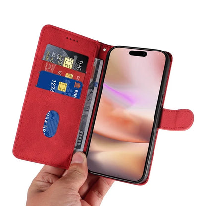 For iPhone 16 Plus Case Curved Line Imprint Leather Wallet Stand Phone Cover
