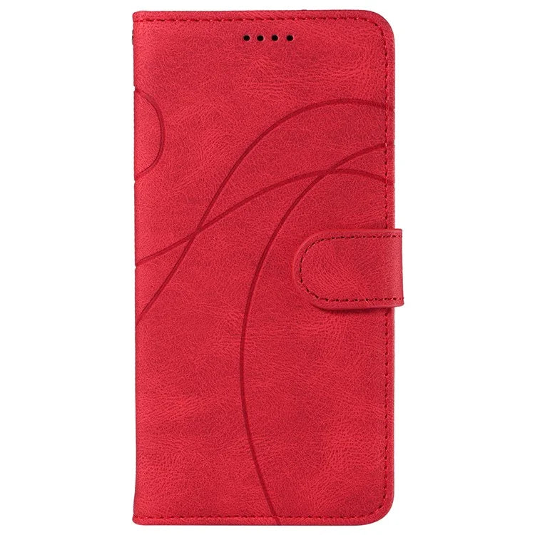 For iPhone 16 Pro Max Case Leather Stand Feature Flip Phone Cover Line Pattern