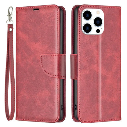 For iPhone 16 Pro Case Folding Stand Anti-Fall Leather Mobile Phone Cover with Hand Strap