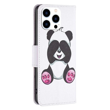 For iPhone 16 Pro Case Wallet Leather Flip Phone Cover Pattern Print