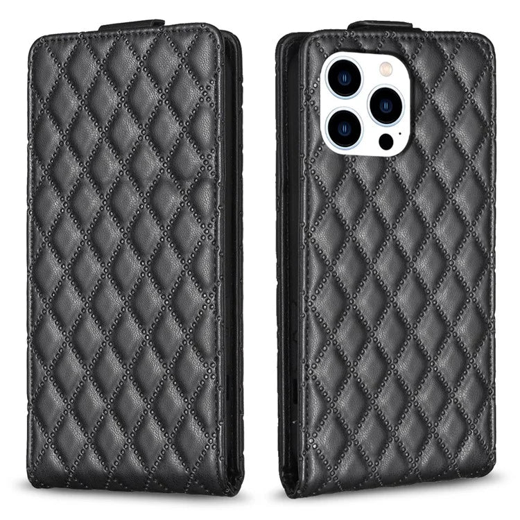 BF30 For iPhone 16 Pro Case Vertical Flip Card Slots Leather Phone Cover