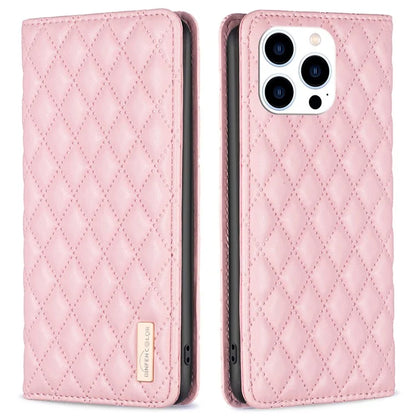 BINFEN COLOR BF Style-16 For iPhone 16 Pro Case PU Leather Phone Stand Phone Cases Wholesale