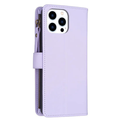 BF Style-19 for iPhone 16 Pro Case Zipper Wallet Leather Phone Cover