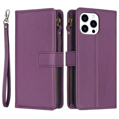BF Style-19 for iPhone 16 Pro Case Zipper Wallet Leather Phone Cover