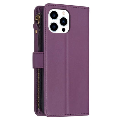 BF Style-19 for iPhone 16 Pro Case Zipper Wallet Leather Phone Cover