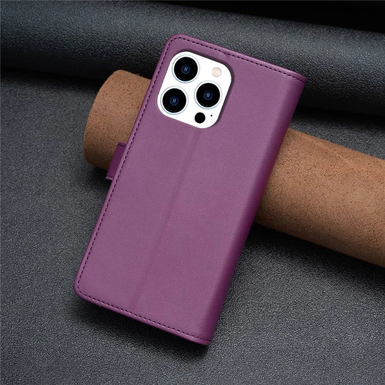 BF Style-19 for iPhone 16 Pro Case Zipper Wallet Leather Phone Cover