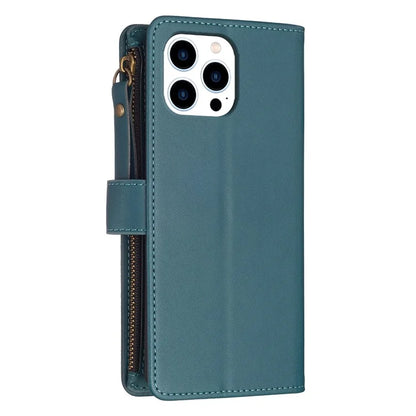 BF Style-19 for iPhone 16 Pro Case Zipper Wallet Leather Phone Cover