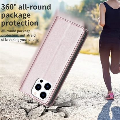 BINFEN COLOR BF18 For iPhone 16 Pro Max Case Magnetic Closing Leather Phone Cover