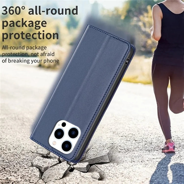 BINFEN COLOR BF18 For iPhone 16 Pro Max Case Magnetic Closing Leather Phone Cover