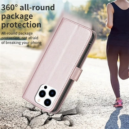 BINFEN COLOR BF17 For iPhone 16 Pro Max Case Flip Leather Wallet Phone Cover