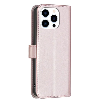 BINFEN COLOR BF17 For iPhone 16 Pro Max Case Flip Leather Wallet Phone Cover
