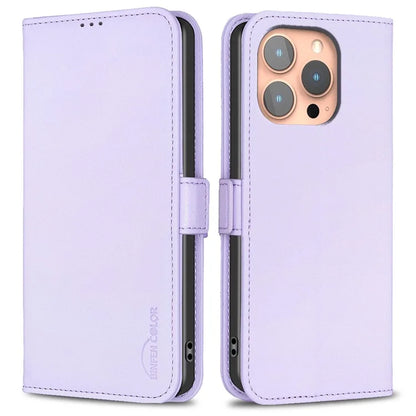 BINFEN COLOR BF31 For iPhone 16 Pro Max Case Dual Magnetic Clasp PU Leather Phone Cover