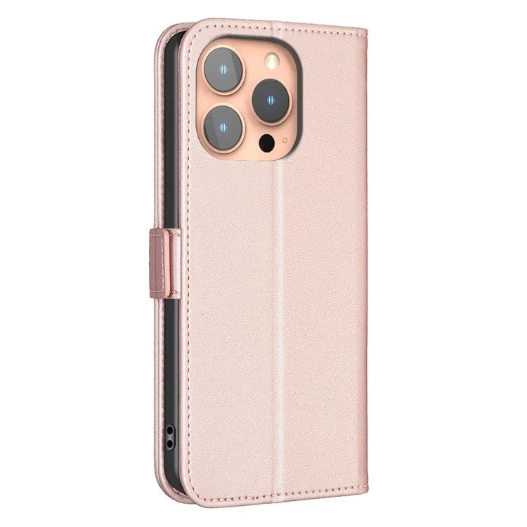 BINFEN COLOR BF31 For iPhone 16 Pro Max Case Dual Magnetic Clasp PU Leather Phone Cover