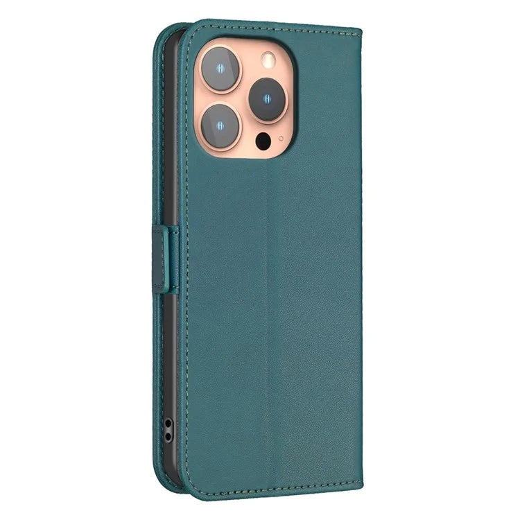BINFEN COLOR BF31 For iPhone 16 Pro Max Case Dual Magnetic Clasp PU Leather Phone Cover