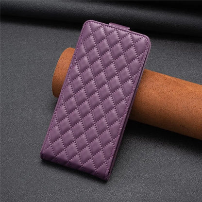 BF30 For iPhone 16 Pro Max Case Rhombus Grid Vertical Flip Leather Phone Cover