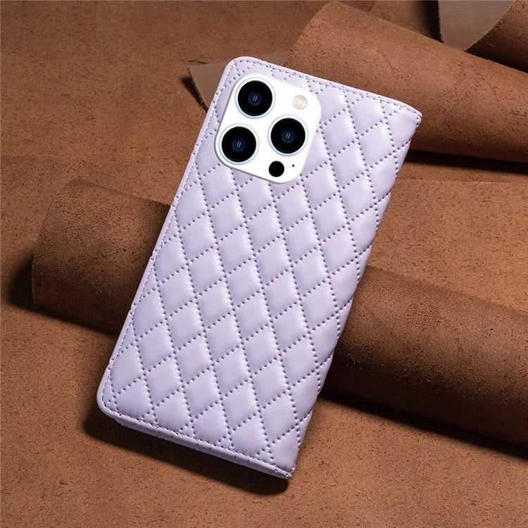 BINFEN COLOR BF Style-16 For iPhone 16 Pro Max Case PU Leather Phone Cover with Card Slots