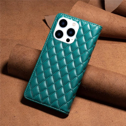 BINFEN COLOR BF Style-16 For iPhone 16 Pro Max Case PU Leather Phone Cover with Card Slots