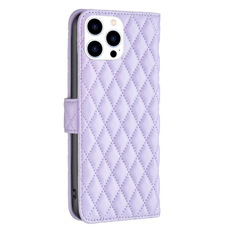 BINFEN COLOR BF Style-14 For iPhone 16 Pro Max Case Leather Phone Cover Card Slot Cash Pocket