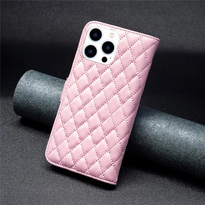 BINFEN COLOR BF Style-14 For iPhone 16 Pro Max Case Leather Phone Cover Card Slot Cash Pocket