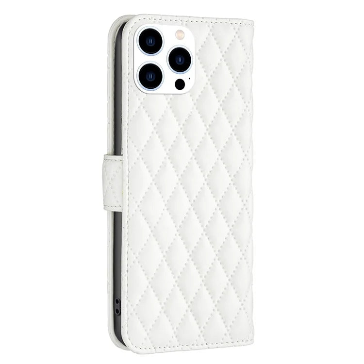 BINFEN COLOR BF Style-14 For iPhone 16 Pro Max Case Leather Phone Cover Card Slot Cash Pocket