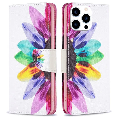 For iPhone 16 Pro Max Case Pattern Print PU Leather Phone Cover with Wallet