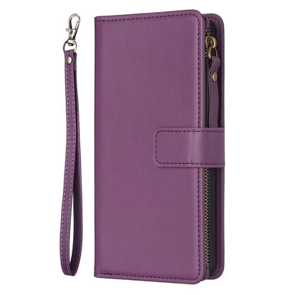 BF Style-19 for iPhone 16 Pro Max Case PU Leather Zipper Wallet Flip Phone Cover