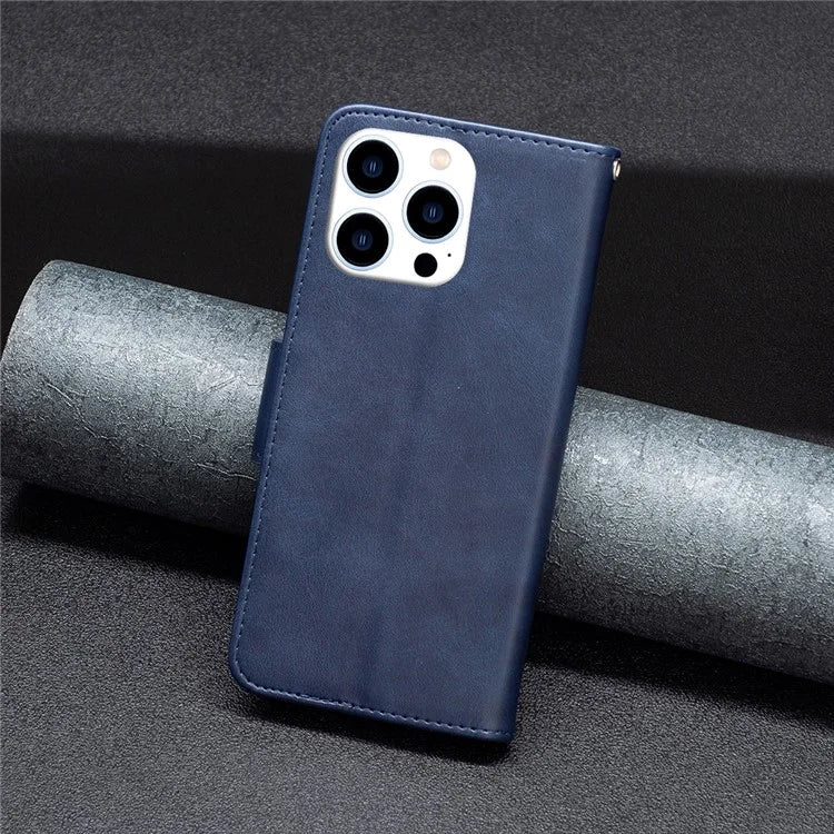 For iPhone 16 Pro Max Case Leather Phone Cover with Wallet Stand