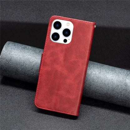 For iPhone 16 Pro Max Case Leather Phone Cover with Wallet Stand