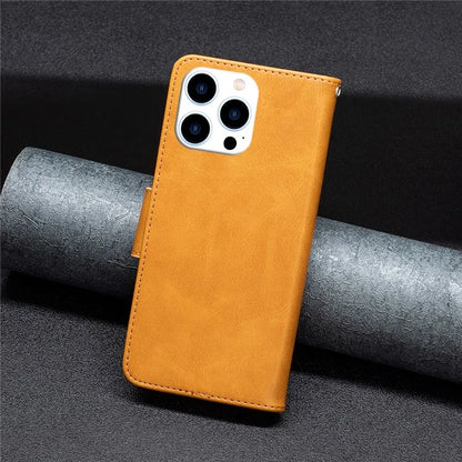 For iPhone 16 Pro Max Case Leather Phone Cover with Wallet Stand