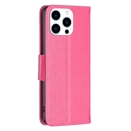 For iPhone 16 Pro Case Butterfly Pattern Leather Phone Cover with Wrist Strap