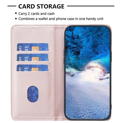 BINFEN COLOR BF18 For iPhone 16 Pro Case Card Slots PU Leather Phone Cover