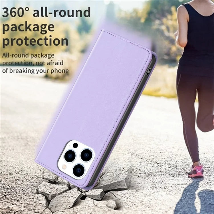 BINFEN COLOR BF18 For iPhone 16 Pro Case Card Slots PU Leather Phone Cover