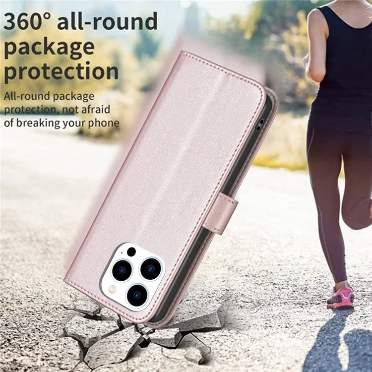 BINFEN COLOR BF17 For iPhone 16 Pro Case Flip Leather Wallet Phone Cover