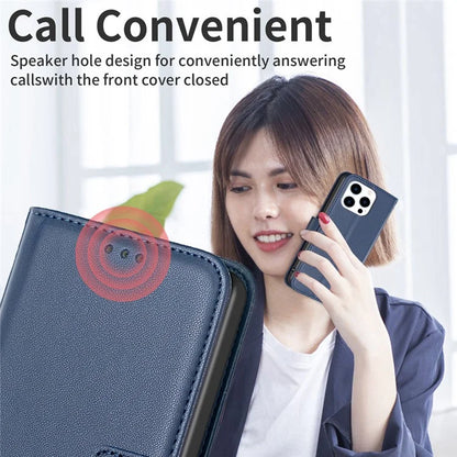 BINFEN COLOR BF17 For iPhone 16 Pro Case Flip Leather Wallet Phone Cover