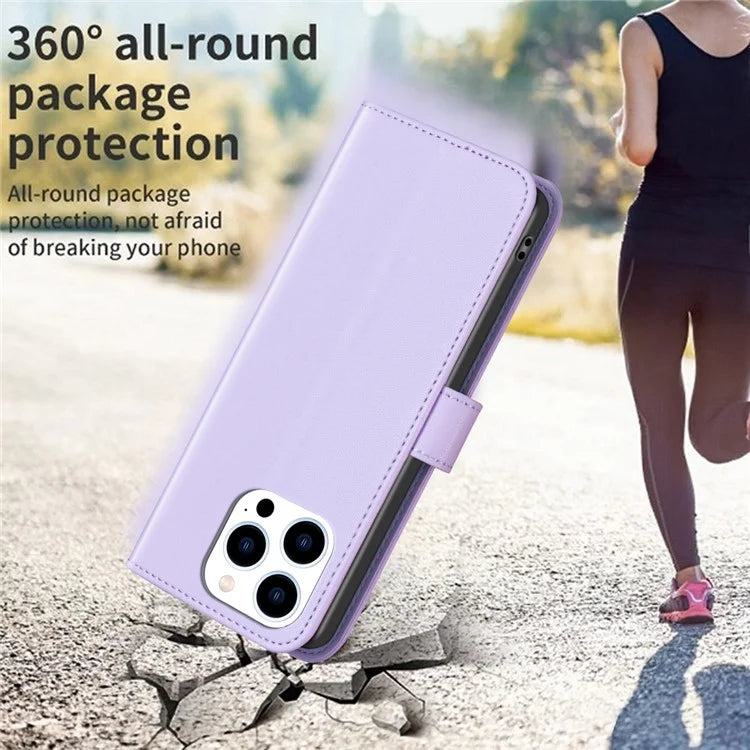 BINFEN COLOR BF17 For iPhone 16 Pro Case Flip Leather Wallet Phone Cover