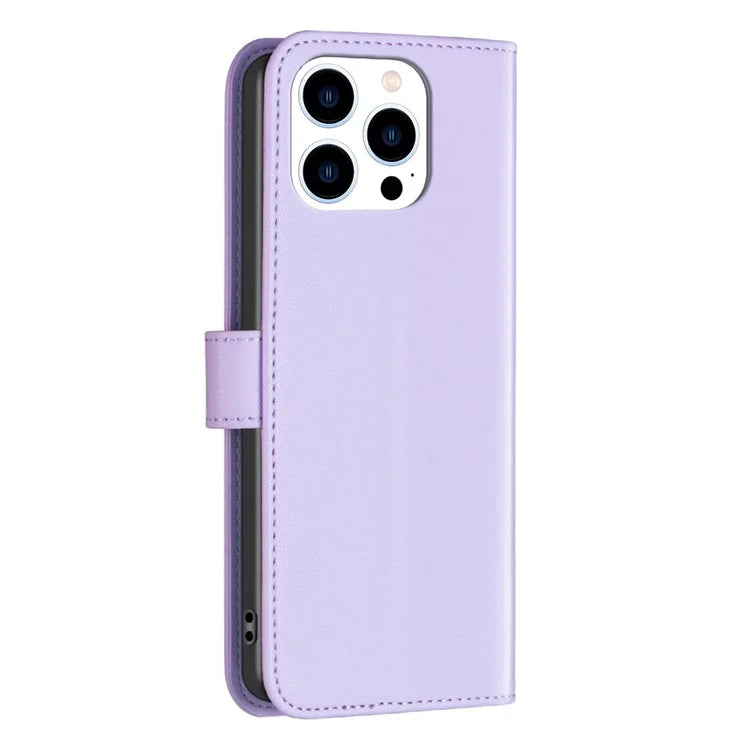 BINFEN COLOR BF17 For iPhone 16 Pro Case Flip Leather Wallet Phone Cover