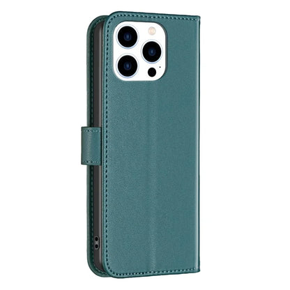 BINFEN COLOR BF17 For iPhone 16 Pro Case Flip Leather Wallet Phone Cover