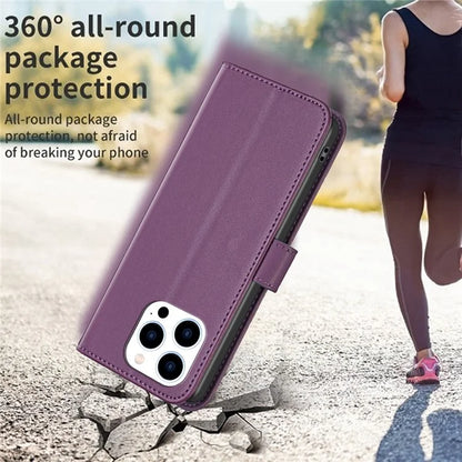 BINFEN COLOR BF17 For iPhone 16 Pro Case Flip Leather Wallet Phone Cover