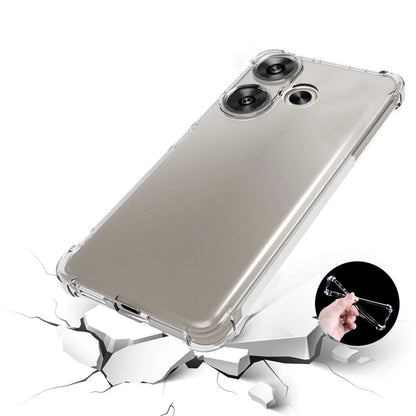For Xiaomi Poco F6 5G / Redmi Turbo 3 5G TPU Case Anti-Slip Drop-Proof Clear Phone Cover