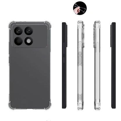 For Xiaomi Poco F6 Pro 5G / Redmi K70 5G / K70 Pro 5G Case TPU Anti-Slip Shockproof Corners Phone Cover