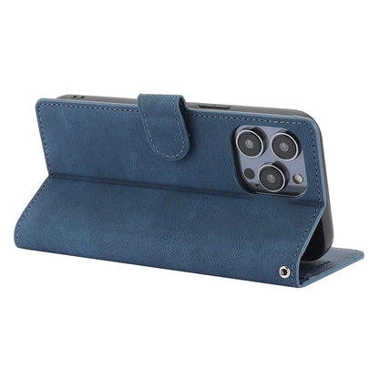 For iPhone 16 Plus Case PU Leather Wallet Phone Cover with Hand Strap