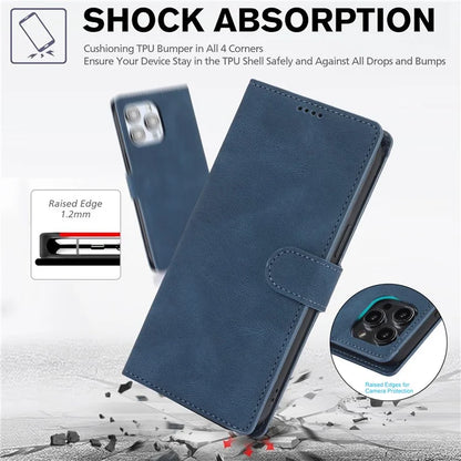 For iPhone 16 Plus Case PU Leather Wallet Phone Cover with Hand Strap