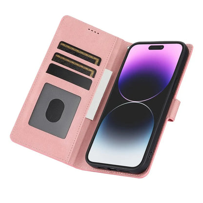 For iPhone 16 Plus Case PU Leather Wallet Phone Cover with Hand Strap