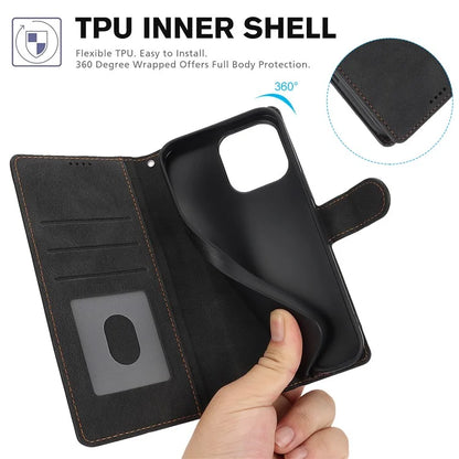 For iPhone 16 Plus Case PU Leather Wallet Phone Cover with Hand Strap