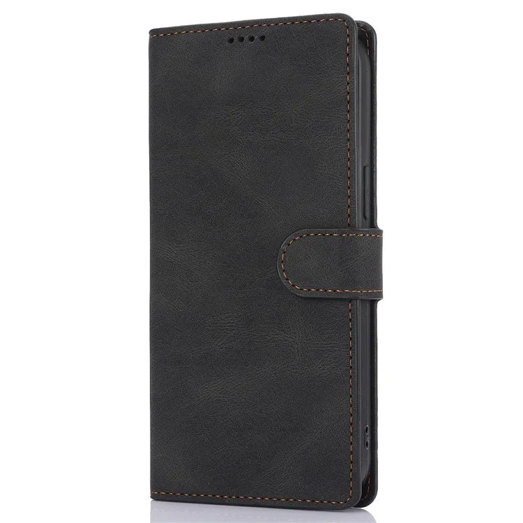 For iPhone 16 Plus Case PU Leather Wallet Phone Cover with Hand Strap