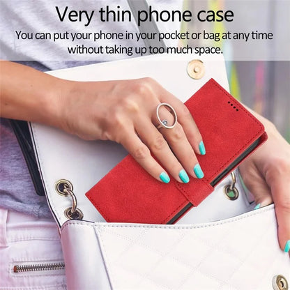 For iPhone 16 Plus Case PU Leather Wallet Phone Cover with Hand Strap