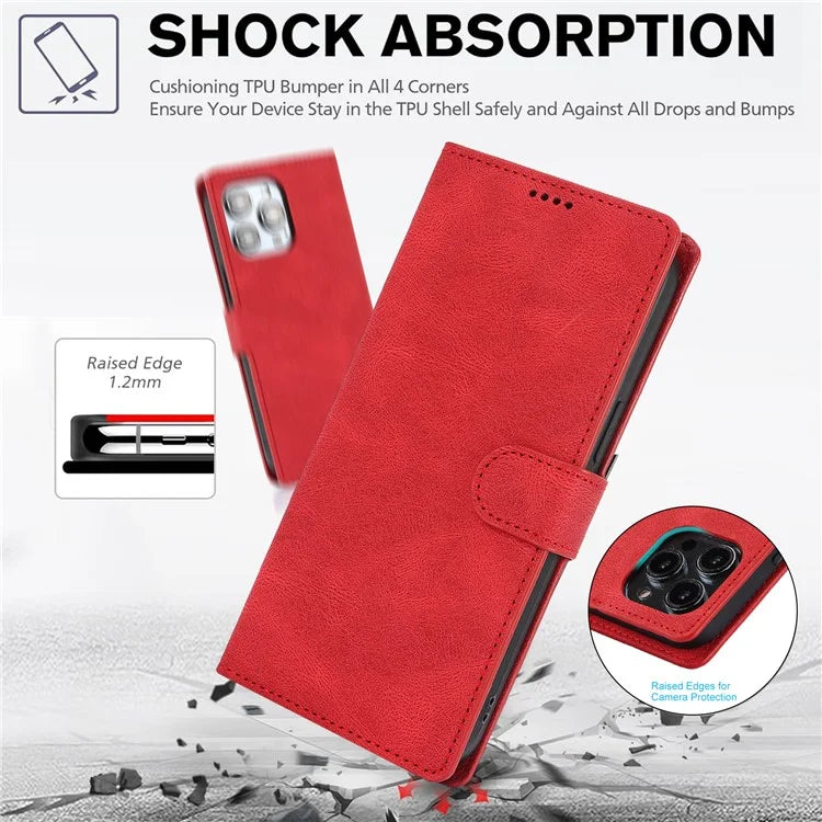 For iPhone 16 Plus Case PU Leather Wallet Phone Cover with Hand Strap