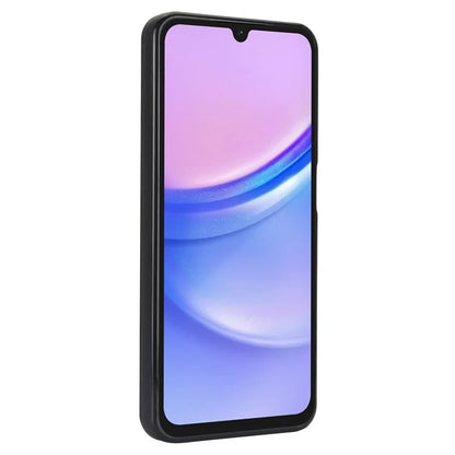 For Samsung Galaxy A15 4G / A15 5G Case Ring Kickstand Leather+TPU Cover with Card Holder
