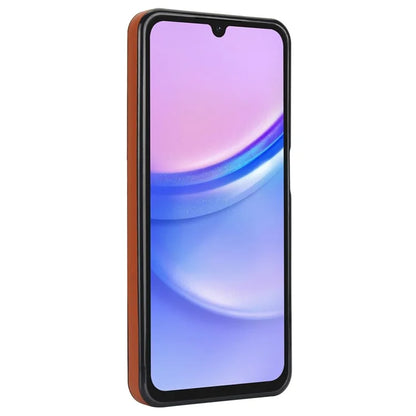 For Samsung Galaxy A15 4G / A15 5G Case Ring Kickstand Leather+TPU Cover with Card Holder